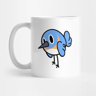 American Bluebird Cute Blob Mug